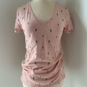 Marine Layer V-Neck cactus tee